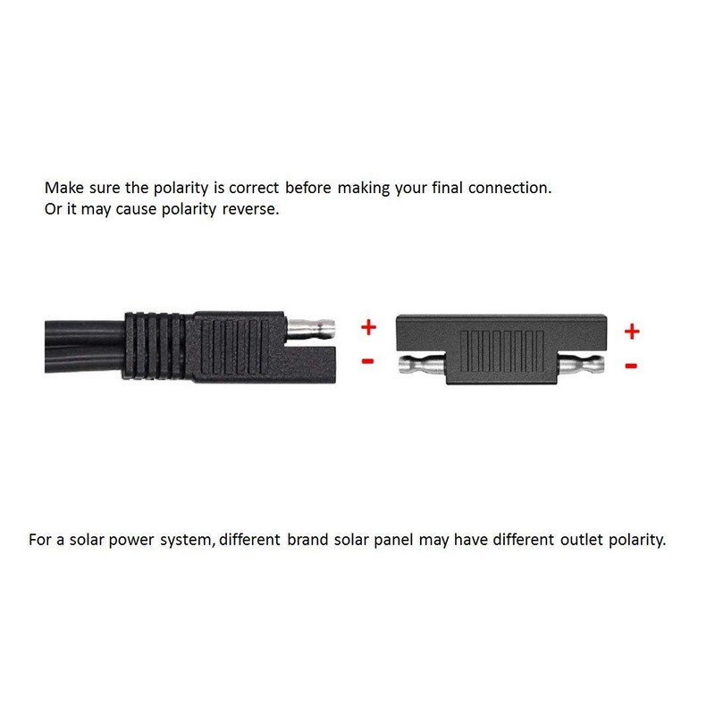 Sunway Solar SAE Polarity Reverse Adapter Connectors For SAE To