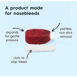 Nampons Nosebleed Stoppers - 6 Nose Bleed Plugs with Clotting Agent to Stop Nosebleeds Fast. Perfect First Aid Item Trusted by Doctors and Hospitals. Safe and Effective for Teens, Adults, Seniors