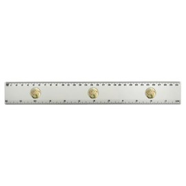 'Cute Cauliflower Sheep' 30cm (12 Inch) White Plastic Ruler (RL00092526)