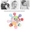 Baby Sensory Teething Toy Grasping Activities Bright Colors Silicone Soothes