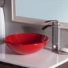 Novatto ROSSO Double Layer Glass Vessel Sink
