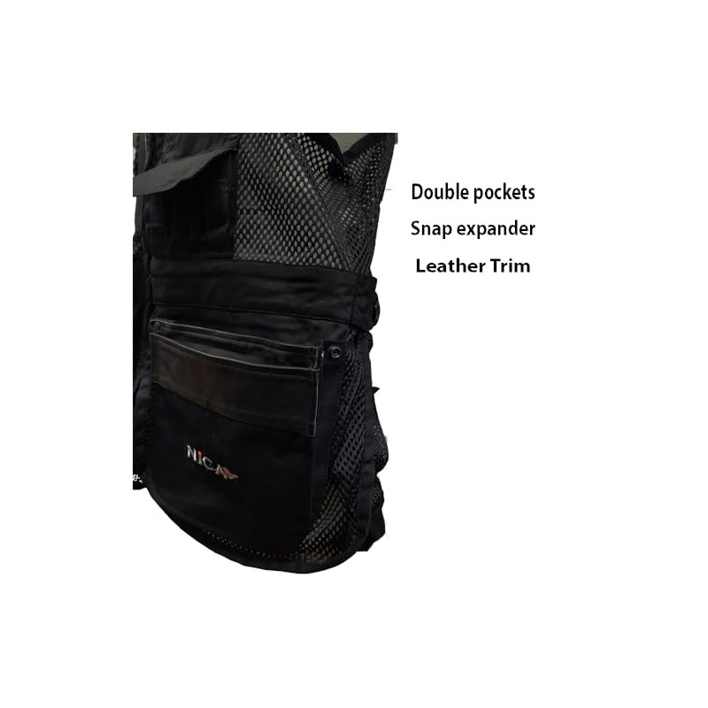 NICA Design6 2.0 Shooting Vest-Blackout-Right Hand (Black, Small)