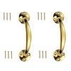 Electric Brass Bow Pull Handles with Screws 150mm Victorian Bow