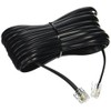 25' FT FOOT BLACK PHONE TELEPHONE EXTENSION CORD CABLE LINE
