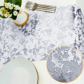 Table Runner Shiny Silver (29 cm x 10 m), Table Runner Table Runner Table Runner Table Runner Polyester Table Decoration for Parties and Celebrations such as Birthdays, Weddings, Baby Showers,