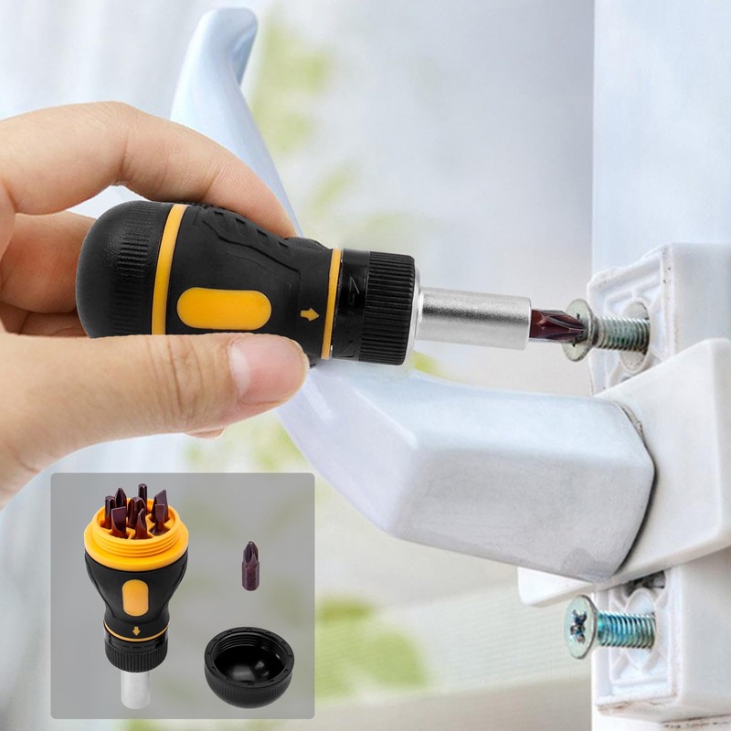 Bestgle Mini ratchet screwdriver 9 in 1 high torque bit