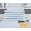 Sticky Toffee 100% Cotton Tea Towel - Light Blue Chequered