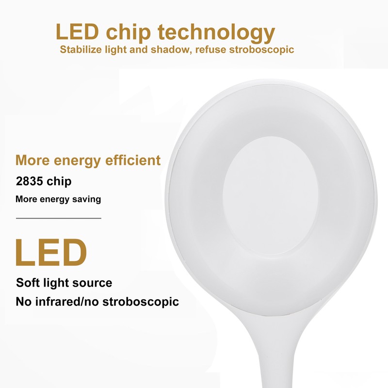 LED Table Lamp Touch Dimming Desk Light Eye Protection Colorful