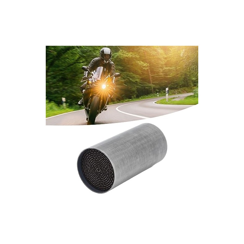 Motorcycle Exhaust Pipe Catalytic Converter, Stainless Steel, Front Middle Exhaust