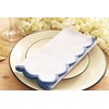 PurpleEssences Scalloped Embroidery Cloth Napkins Christmas Holiday Winter Table Decor