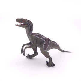 Papo - Large dinosaur figurine - Velociraptor, Agile Cretaceous Predator, Children's toy from 3 years - Dive into the Dinosaur Era and Paleontological Awakening