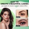 KEYYOU Lash Clusters,96 Pcs Cluster Lashes D Curl 10-18MIX DIY