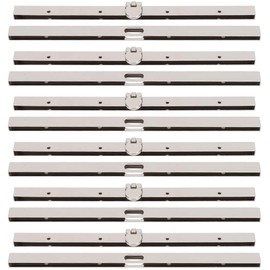 Fydun 6 x pocket clasps, wallet, metal wallet, frame, straight side luggage clip, buckle and pocket clip (19 cm) (silver)