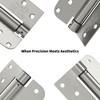 goldenwarm 3pack Satin Nickel Brushed Door Hinges 4 Inch Self