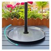 SARANICE Outdoor Lazy Susan with Umbrella Hole,Patio Table Tray No