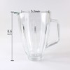 Replacement Parts 6-cups Glass Jar with Blade and Collar,Compatible with