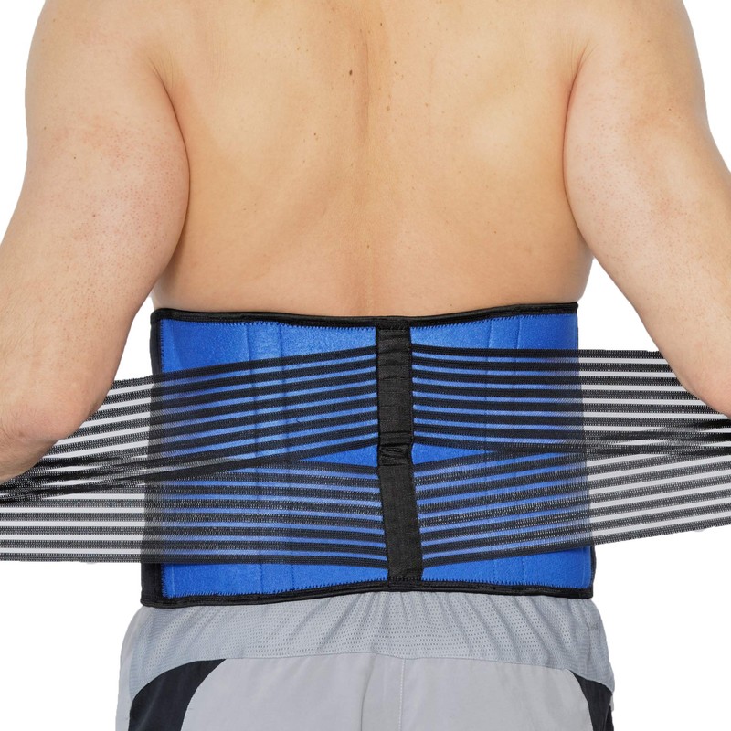 NEOtech Care Rückenbandage aus Neopren - Doppelten Bändern für Kompression