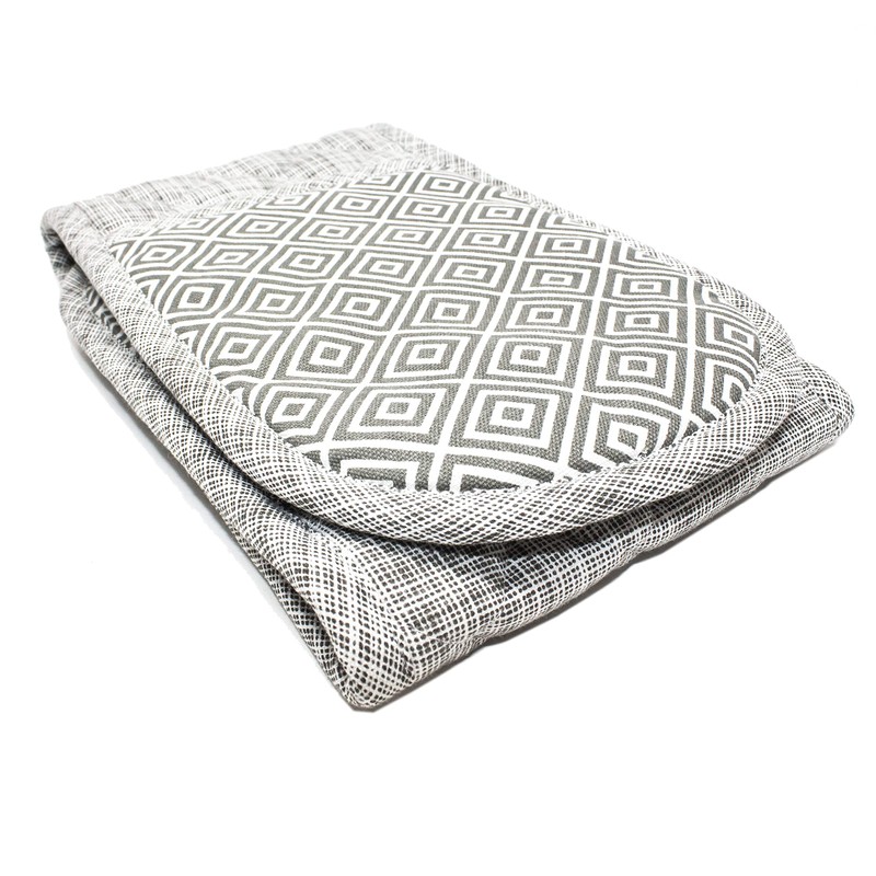 Clay Roberts Oven Gloves, Light Grey, Double Oven Mitts, Heat