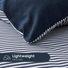 Wake In Cloud - Striped Comforter Set with Sheets, Ticking