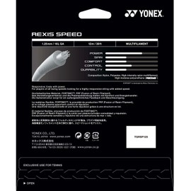 Yonex TGRSP130 Lexis Speed 130 Tennis String, White, 64.2 ft (240 m)