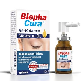 BlephaCura Re-Balance Eyelid Oil 10 ml with Aloe Vera Extracts, For Gentle Care of Dry and Irritated Skin on the Eyelid, Care for the Eyes