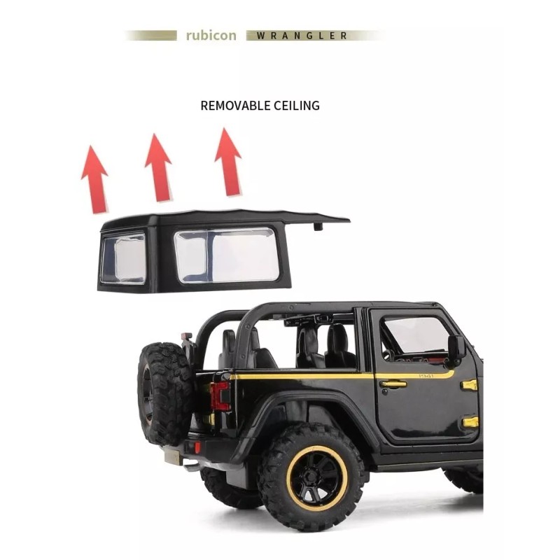 Jeep Rubicon A Escala Con Luces 1:32 Edición 1941 Wrangler