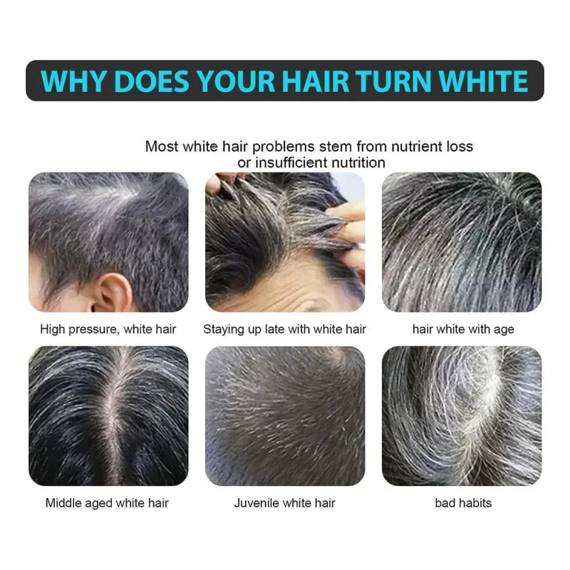 Mz Champú Para Oscurecer Barba Y Cabello, 2 Piezas