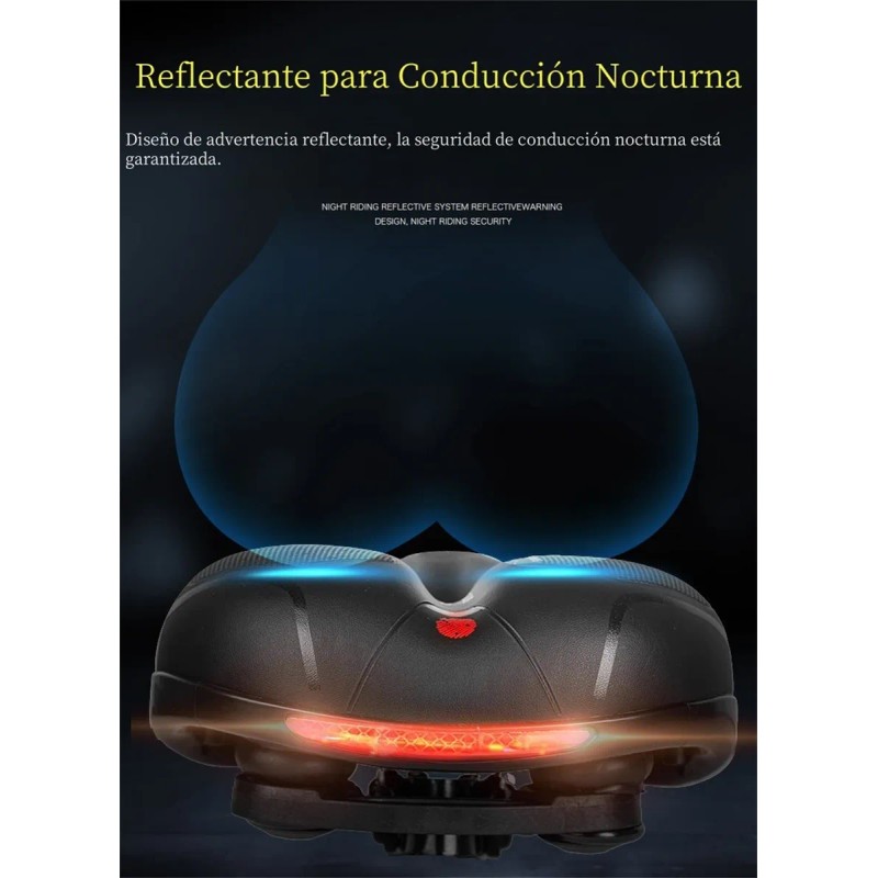 Asiento Sillín Bicicleta Cómodo Cojín De Próstata Suave