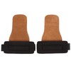 2PCS Weight Lifting Grips with Wrist Straps Cowhide SBR Full