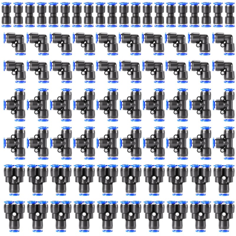 TAILONZ PNEUMATIC 1/4 Inch od Push to Connect Fittings Pneumatic