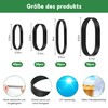Pack of 80 Rubber Bands, 4 Sizes, Black, Thick Tactical