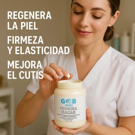 Gob crema ozonizada con concha nácar 450 g | aclara e hidrata todo tipo de piel