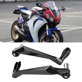 Universal 22mm CNC Aluminum Handlebar Brake Clutch Lever Hand Guard Protector Replacement for Motorcycle Motorbike Scooters Electric Cars Mountain Bikes(Black)