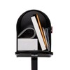 Gibraltar Mailboxes Mailbox-To-Go Medium Capacity Galvanized Steel Black, Mailbox &