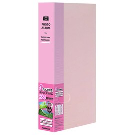 Nakabayashi Pocket Album Photo Holder, L-Size, 288 Sheets, Sherbet Color Peach PHL-1288-P