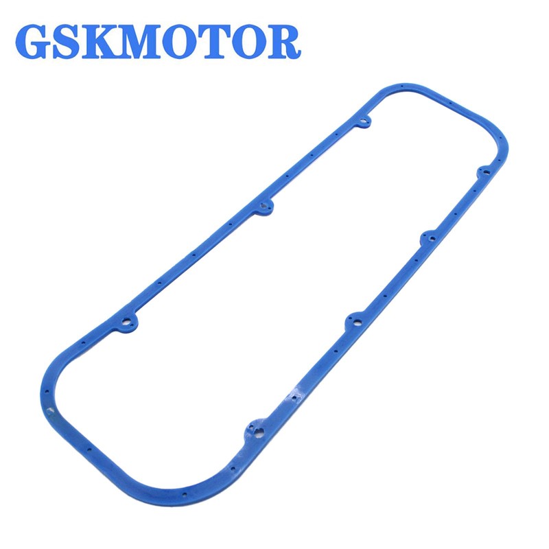 GSKMOTOR Blue Steel/Rubber Valve Cover Gasket Reusable for Chevy Engine