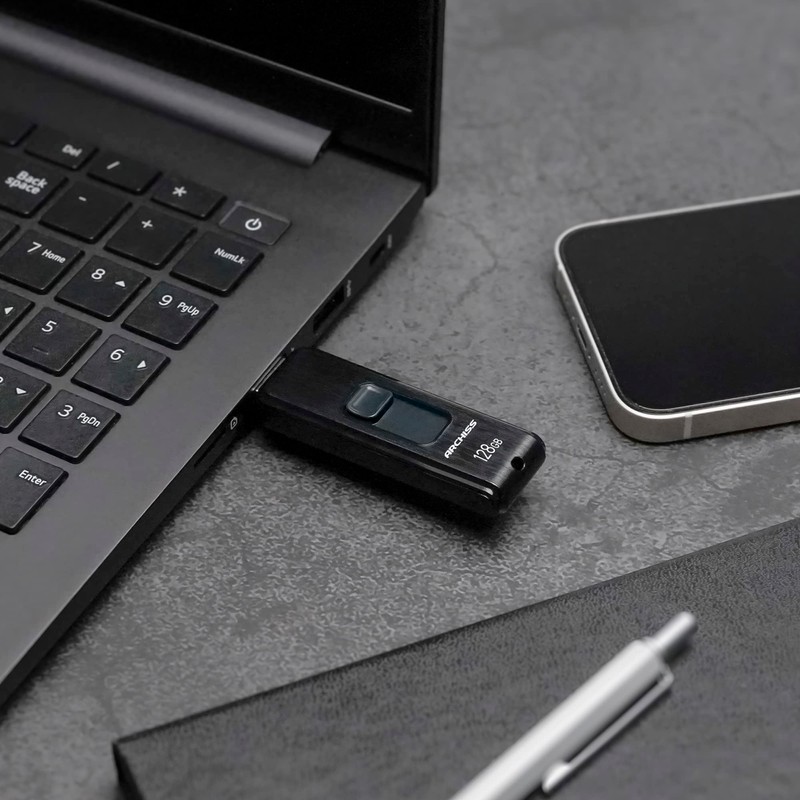 ARCHISS AS-128GU3-PSB USB Memory, 128 GB, USB3.2 (Gen1), USB3.1 (Gen.1),