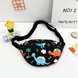 Cute Dinosaur Kids Fanny Pack Waist Pack Small Belt Bum Bag Crossbody Purse Waist Pouch for Toddler Girls Boys