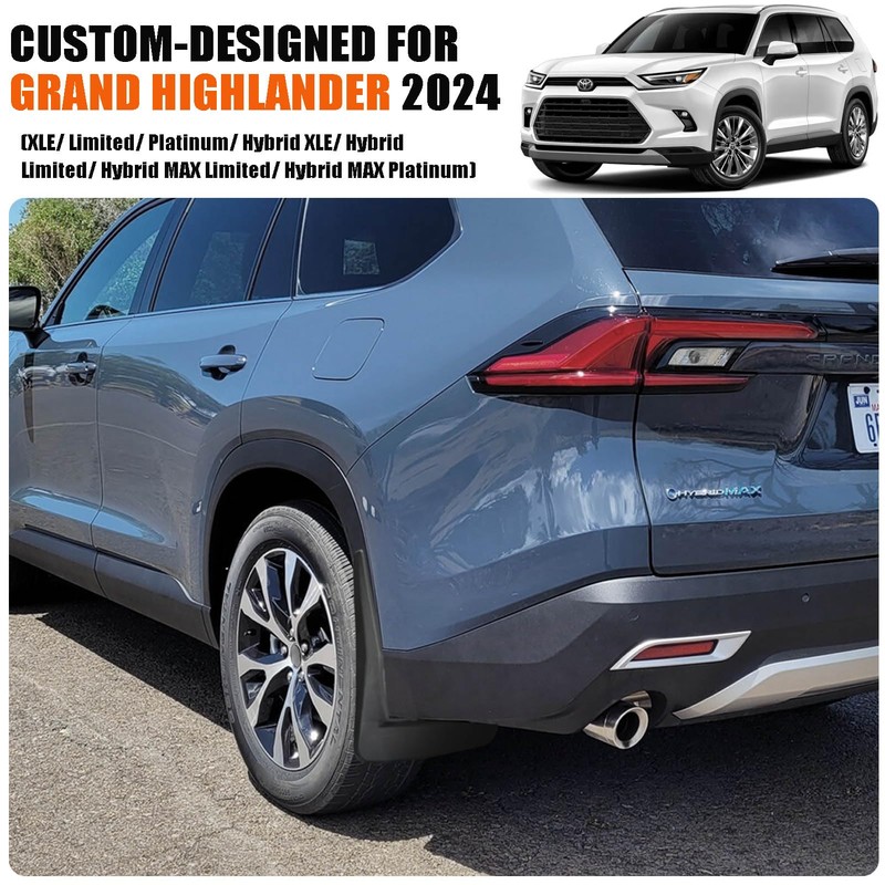 ANMOSVO Mud Flaps for Grand Highlander 2024 - Front &