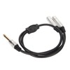 1/4 Inch Stereo Splitter Y Cable Aluminum Alloy Shell 6.35mm