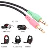 umvowuxa Audio Cable for GSP600 Headset Series Computer Durable (Black/2M)