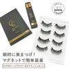Chamonseek Magnetic Liner 2 & Eyelash (Natural) False Eyelashes, Magnetic