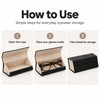 Eyeglasses Organizer Case for Sunglasses Storage – Portable Multi-Slot Holder