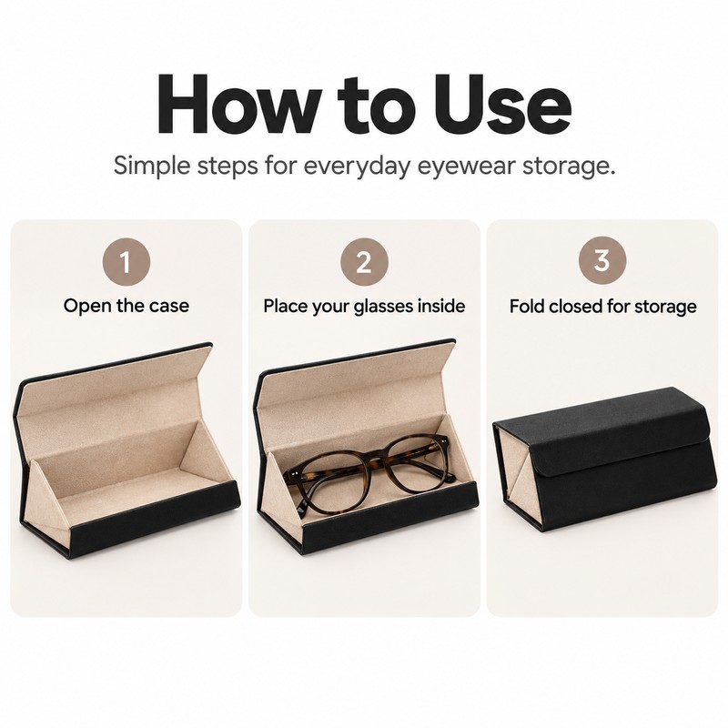 Eyeglasses Organizer Case for Sunglasses Storage – Portable Multi-Slot Holder