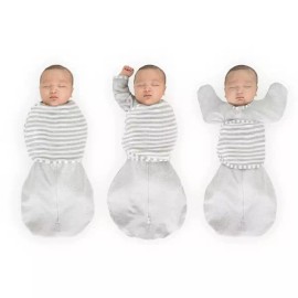 Spaddle 스패들 6방향 옴니 자루 디자인 신생아를 위한 팔 업 찌릿 반사를 진정시키는 더 많은 옵션 수면 개선 작은 [Heathered Peach Blush] Spaddle 6-Way Omni Sack Design for Newborns Arm Up Shimmer Calming More Options Sleep Improvement Small [Heathered Peach Blush]