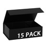 MUMUPACK 15 Pack Magnetic Gift Box With Lid 12x12x6,Black Gift