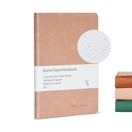 Daily Bliss Stone Paper Journal Premium A5 Hardcover Vegan Leather Notebook Journal | 160 Pages | Premium Quality Professional Notebook For Men and Women |Comes With Gift Box Waterproof Notebook