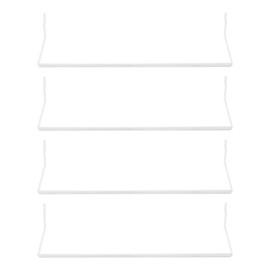 sourcing map 4pcs Pegboard Paper Towel Holder 11" Metal Peg Board Display Hook Hanging Holders Wall Mount Organize Tools for Kitchen Laundry Room Bathroom Kitchen Store, White