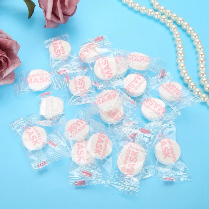 Mascarilla Comprimida, Bolsa De 500 Piezas, Desechable, Faci