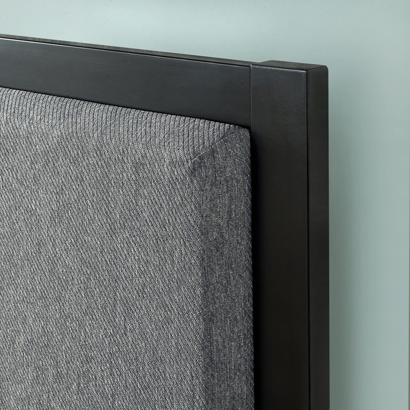 ZINUS Korey Metal Platform Bed Frame with Upholstered Headboard /